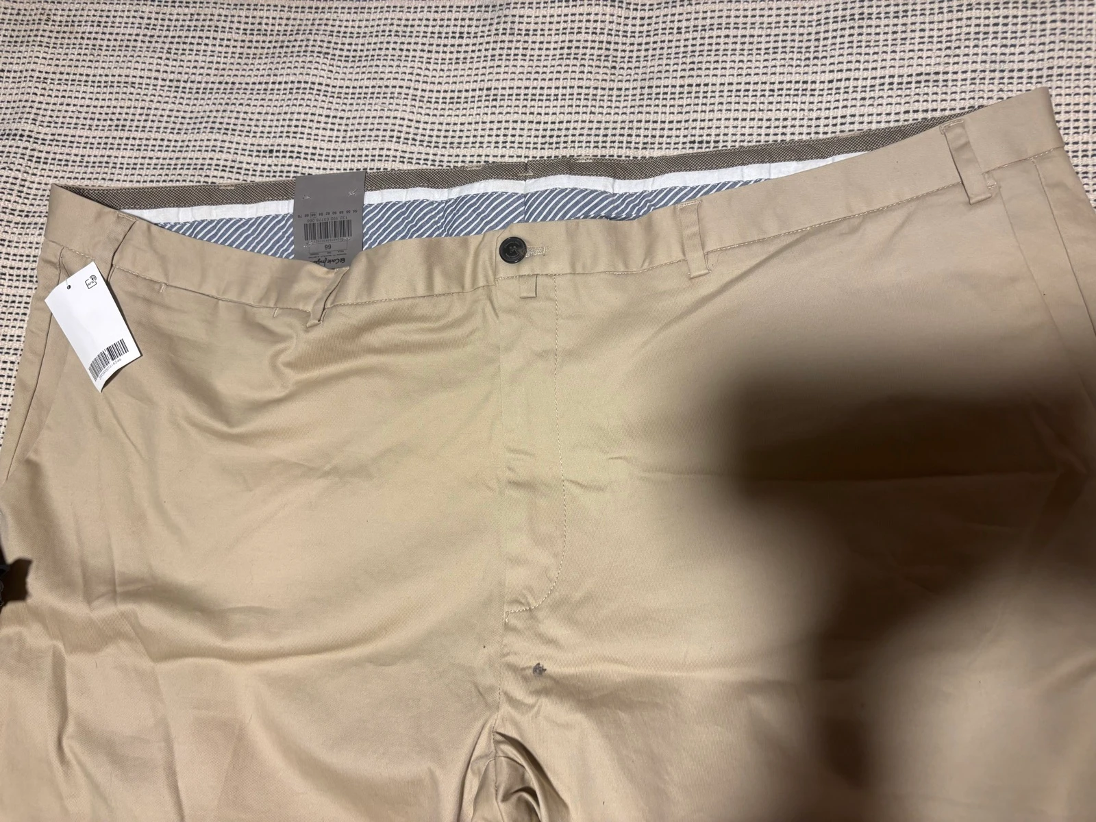 Pantalón chino beige Emidio Tucci El Corte Inglés t66 regular fit beige trousers chino – photo 3